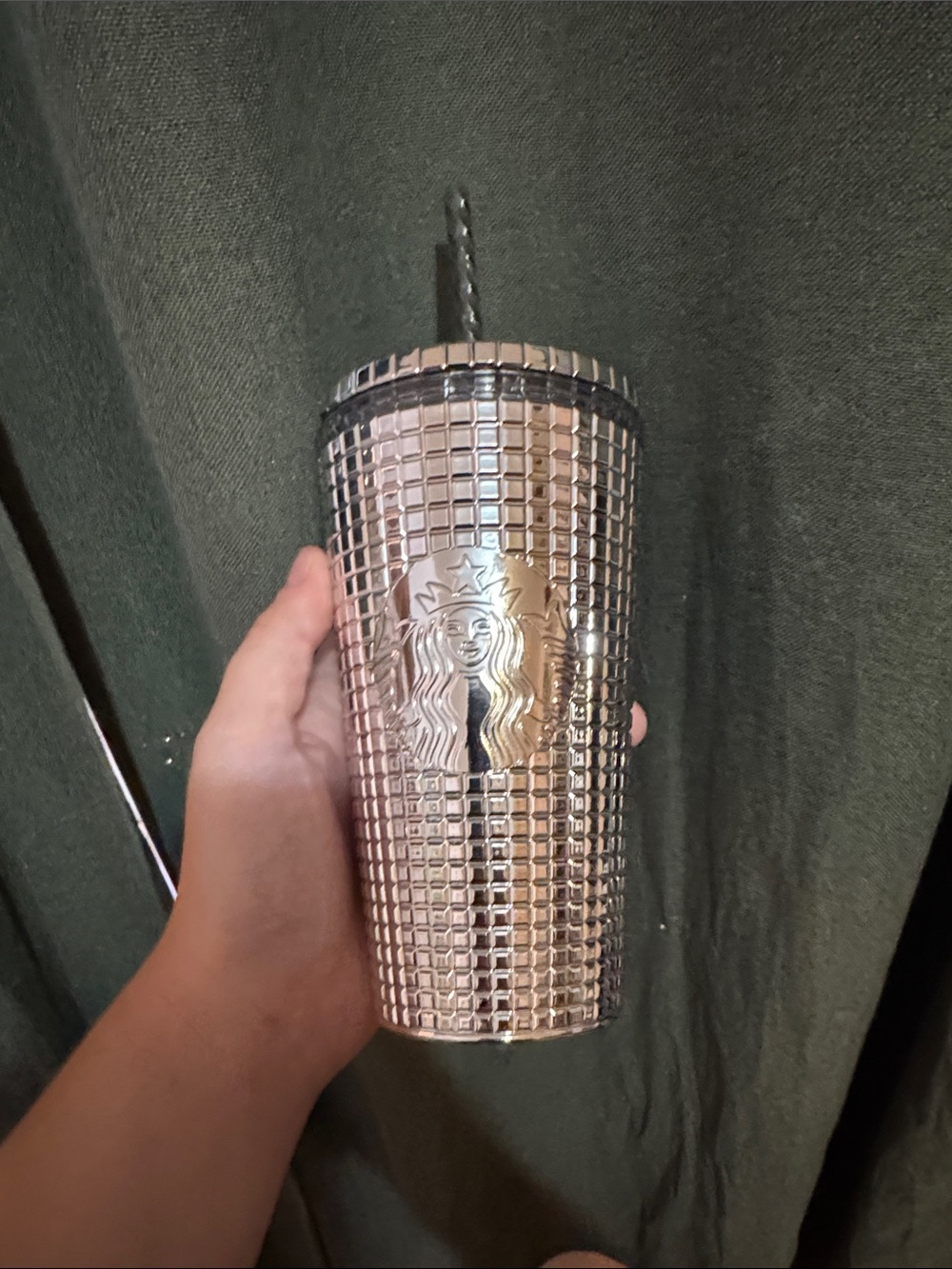 Starbucks silver  Reusable Tumbler with Straw
